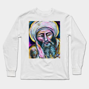 Averroes Portrait | Averroes Artwork 10 Long Sleeve T-Shirt